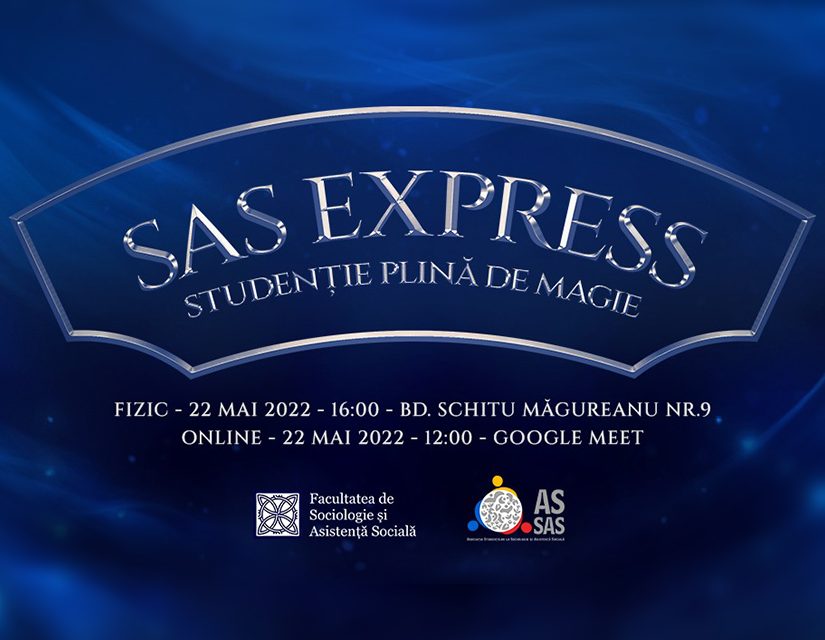 Trenul SAS Express porneşte pe 22 mai din staţia Facultăţii de Sociologie şi Asistenţă Socială a UB