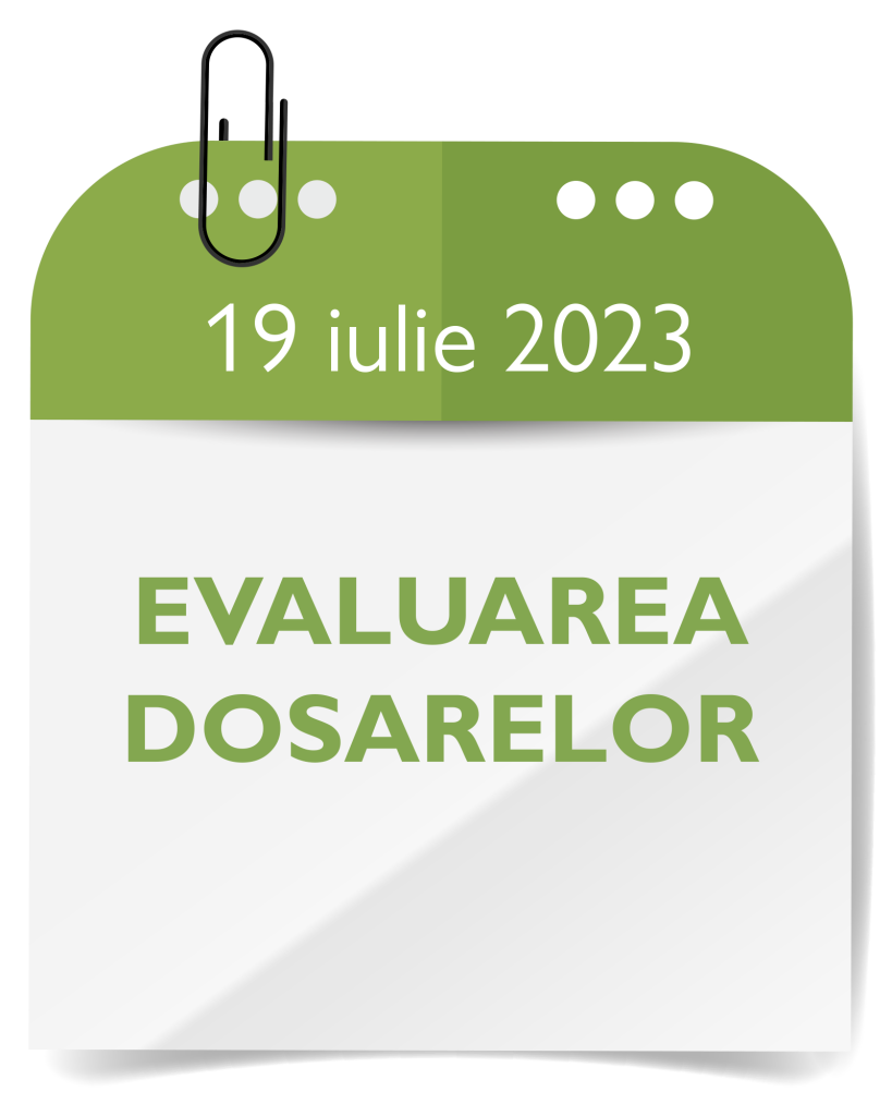 imagine cu calendarul pentru evaluarea dosarelor