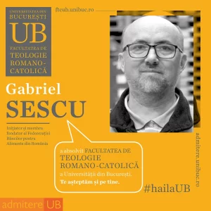 Gabriel Sescu a absolvit Facultatea de Teologie Romano-Catolică