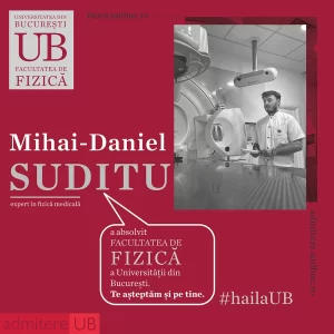 Mihai-Daniel Suditu a absolvit Facultatea de Fizică.