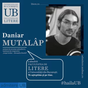 Daniel Mutalâp a absolvit Facultatea de Litere.