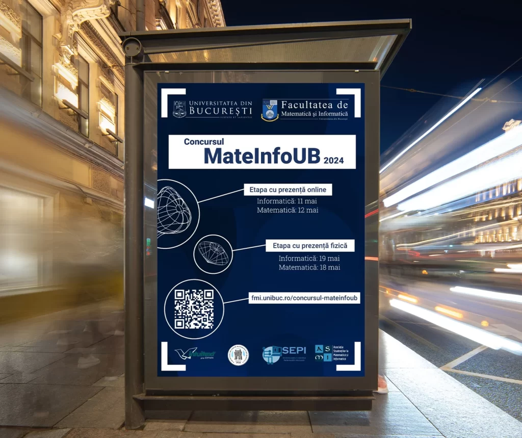 Elevii de clasa a XII-a și absolvenții de liceu, invitați de Facultatea de Matematică și Informatică a UB la cea de-a patra ediție a concursului „MateInfoUB”