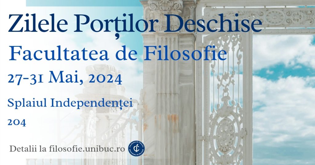 Zilele Porților Deschise și Banchetul Filosofic la Facultatea de Filosofie a UB – ediția 2024
