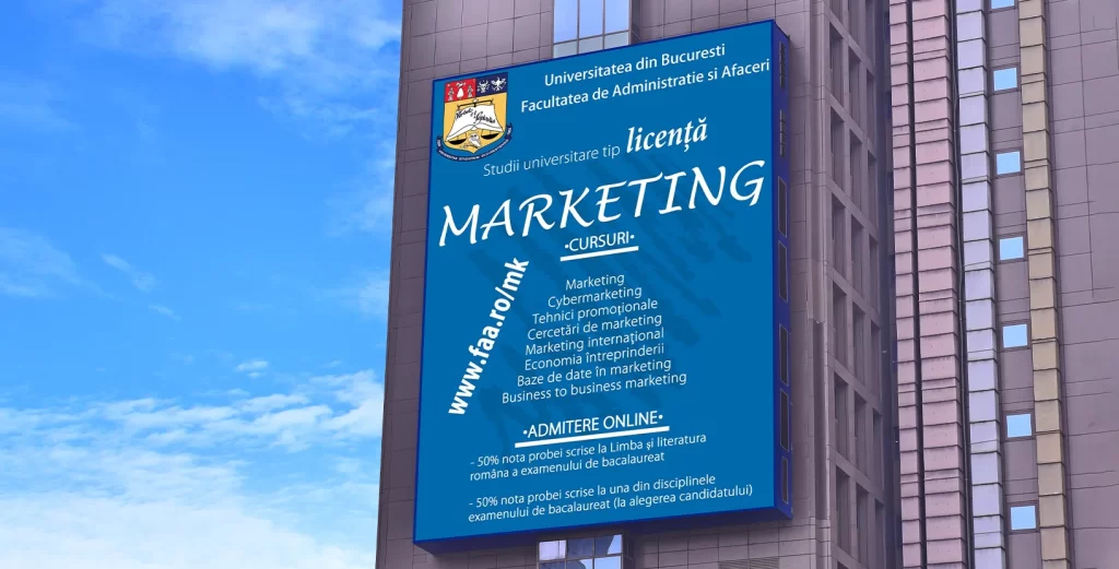 FAA invită viitorii studenți să învețe totul despre afaceri, promovări online și offline, la specializarea „Marketing”