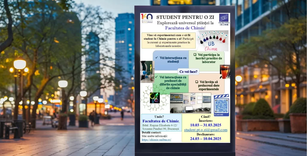 Elevii, invitați să devină „Studenți pentru o zi la Facultatea de Chimie” în cadrul unui proiect care reunește liceeni pasionați de lumea acestei științe