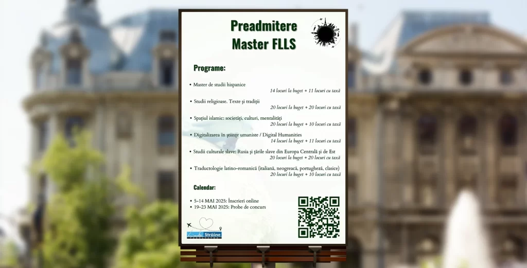 Nu e niciodată prea devreme să începi să înveți Limbi și Literaturi Străine! Fii pregătit pentru preadmiterea de masterat de la FLLS